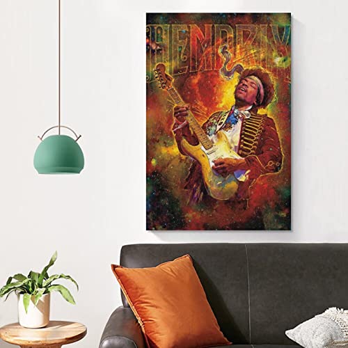 Ji.mi Hendrix Canvas Poster Bedroom Decoration Landscape Office Valentine's Birthday Gift Unframe-Style12X18Inch(30X45Cm) #TOP4