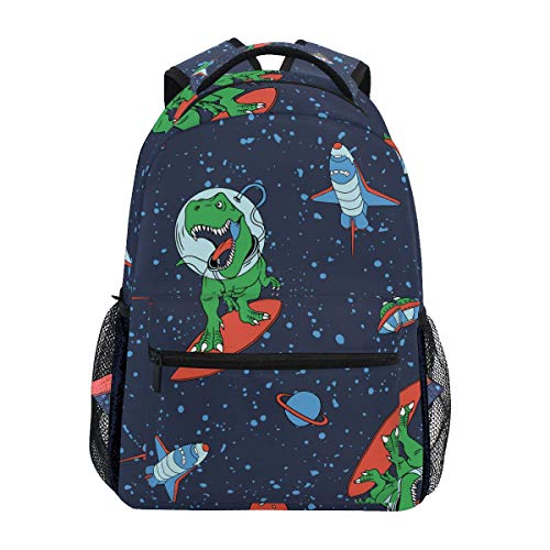 Astronauta Dinosaurio Mochila Escolar para niños niñas Bolsa de Viaje Bookbag