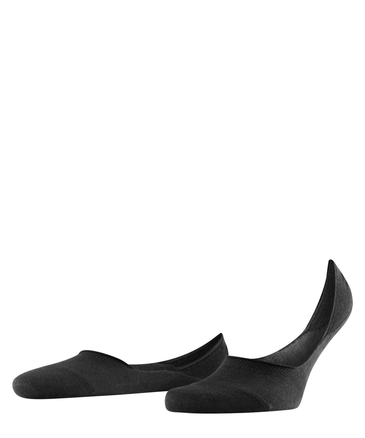 FALKE Invisible Step Medium Cut M In coton unies 1 paire, Chaussettes invisibles Homme, Noir Black 3000, 43-​44