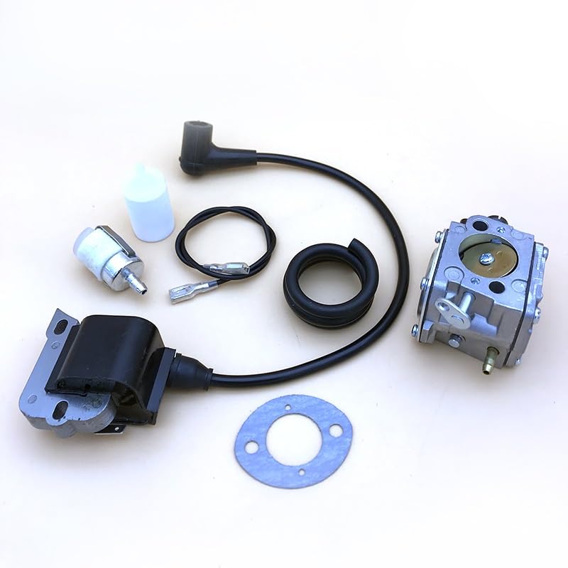Piezas de Herramientas de jardinería Kit de línea de Filtro de Combustible de Bobina de Encendido de carburador HUNDURE for Piezas de Repuesto de Motosierra Husqvarna 268 272 272XP 61 266