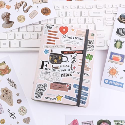 Image of Girl's Korean Sticker Book, Food and Daily Life Theme - 1300+ Cute Dream Style Foodie Stickers, for DIY Scrapbooking Journaling Handbook Decoration Pink