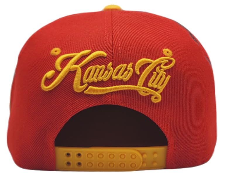 Gorra Snapback con diseño rojo y dorado miniatura 7