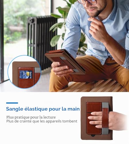 Étui Compatible avec Kindle Paperwhite 2024, 7" 12 ème génération Protection avec Support et dragonne pour Veille/réveil Automatique, Colorsoft Signature Edition 2025 Kickstand Smart Cover Case – vue 5
