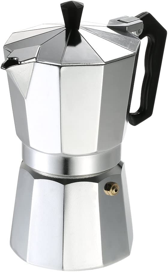 VIO® 6 Cup Stovetop Espresso Maker Induction Mocha Coffee Espresso Pot Classic Italian Cuban Moka Coffee Percolator Coffee Brewer Greca Pot