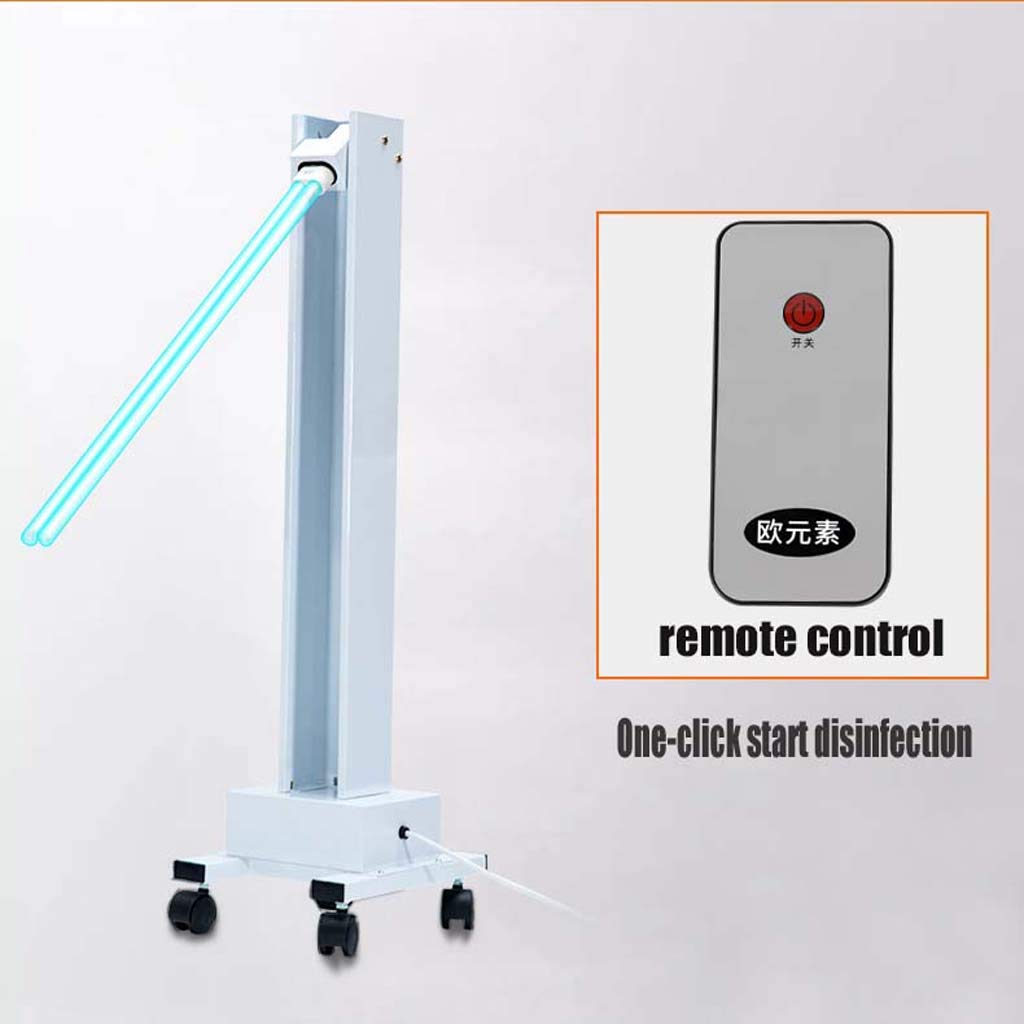 Lámpara de desinfección UV 65W, lámpara de esterilización portátil Escolar 100W | Lámpara de desinfección de ácaros de ozono de Alta Potencia de fábrica -Tasa de esterilización 99.9%
