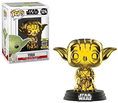 Sale Pop! Funko Gold Yoda Galactic Convention Exclusive 124 Star Wars