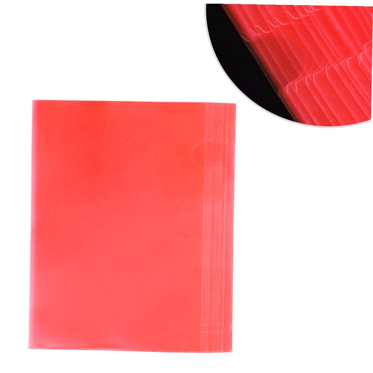 DOITOOL 60 Pezzi Cartelline Trasparenti Tipo in PP Portadocumenti Ufficio Scuola Organizer Plastica Resistente Dossier Documenti Facile Accesso