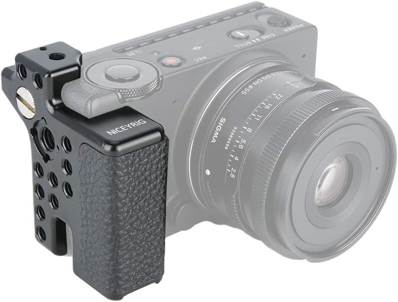 NICEYRIG Handle Grip for Sigma FPL FP Full-Frame Mirrorless Camera (Black Color) - 368