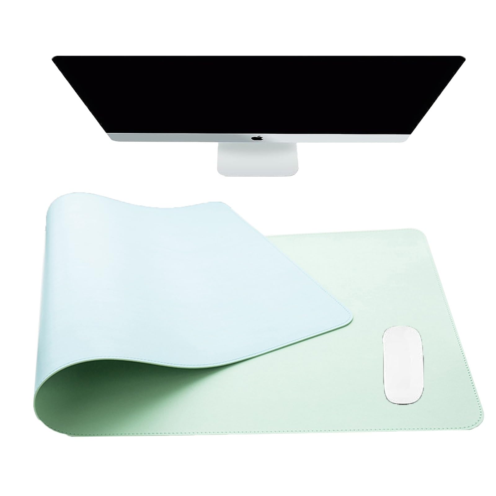 Sous-main multifonction double face 80x40cm vert et bleu - 8