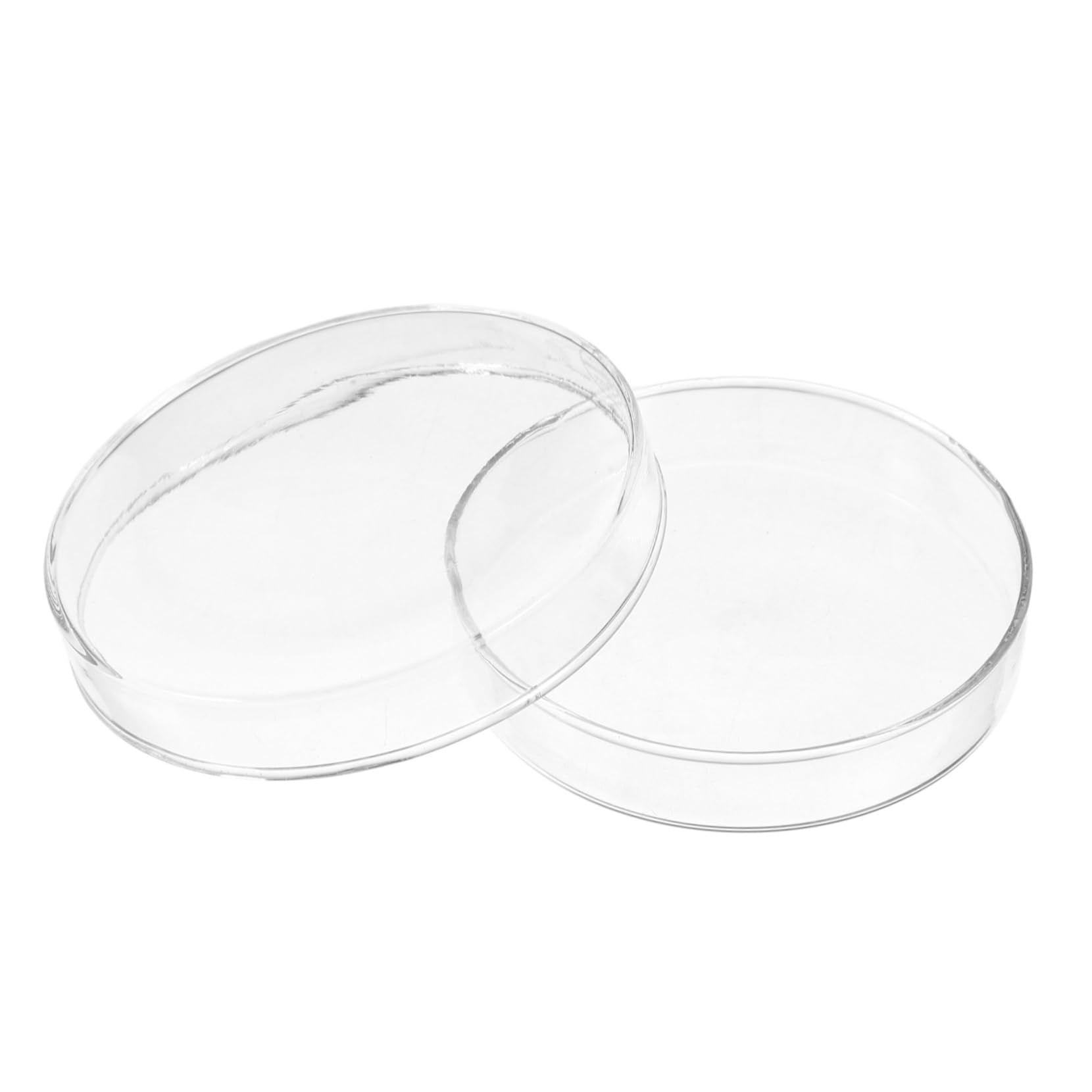 FUNOMOCYA Laboratory Petri Dish Polystyrene Petri Laboratory Petri Holder Petri Dish Dispenser Petri Dishes Sample Dish Science Culture Dishes Clear Black Petri Dish Test Transparent Glass