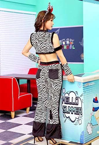 [Malymoon] ゼブラ カウボーイ アニマル コスプレ コスチューム 衣装 レディース セクシー 詳細画像3