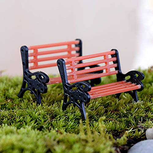 Liuqingwind 1428801-GARDENDECOR Miniature Fairy Gardens Accessories Creative Mini Park Bench Model Miniature Landscape Garden Decorative Ornament thumb #5