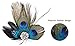 Fascigirl Fascinator Peacock Feather Headdress Wedding Hair Clip Headwear for Women