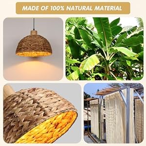 Boho Pendant Lights Kitchen Island, 11.8" Hand-Woven Rattan Light Fixture Bohemian Lighting Farmhouse Seagrass Weaving Hanging Ceiling Light Chandelier for Living Dining Room Restaurants Boho Pendant Lights Kitchen Island 118 Hand Woven Rattan Light Fixture Bohemian Lighting Farmhouse Seagrass Weaving Hanging Ceiling Light Chandelier for Living Dining Room Restaurants