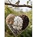 POYIPI Handmade Fiber Bird Nesting Heart, Bird Nesting Material Heart Shape Hummingbird Materials, Winter Fowl Gifts for Animal Hummingbirds Lovers Home Garden Yard
