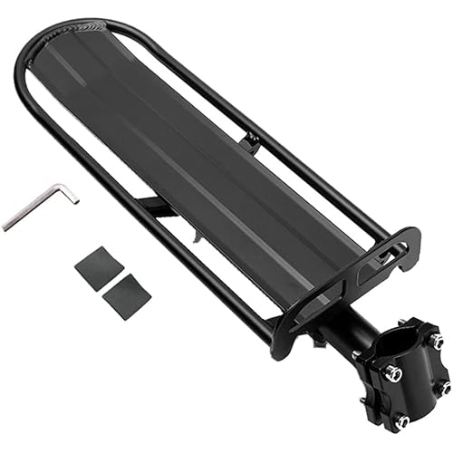ThreeH Retractable Bike Luggage Cargo Rack Aluminum Alloy Bicycle Pannier Bag Holder Easy to Install BK41