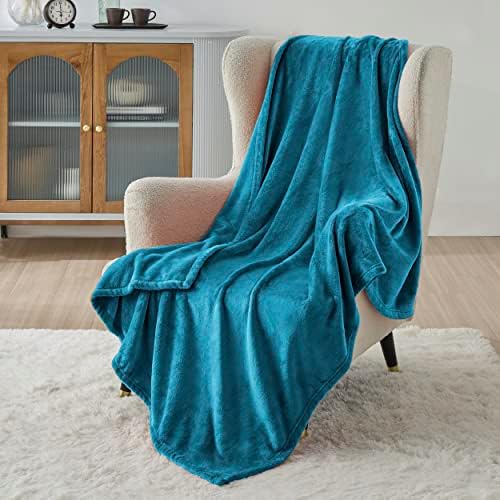 Bedsure Fleece Blanket Twin Blanket Teal-300GSM Soft Lightweight Plush Cozy Twin Blankets for Bed,Sofa,Couch,Travel,Camping,60x80 inches