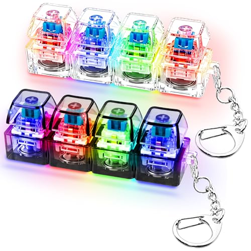 2 PCS Glow Keyboard Fidget Toy, Keyboard Fidget with LED...