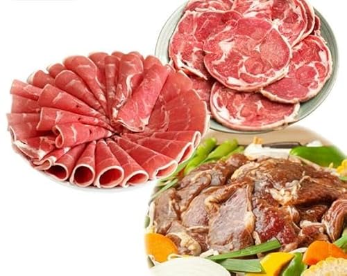 [全3回定期便/3ヵ月]人気3商品食べ比べ ラムロール肉スライス・ラムしゃぶしゃぶ・味付けジンギスカン