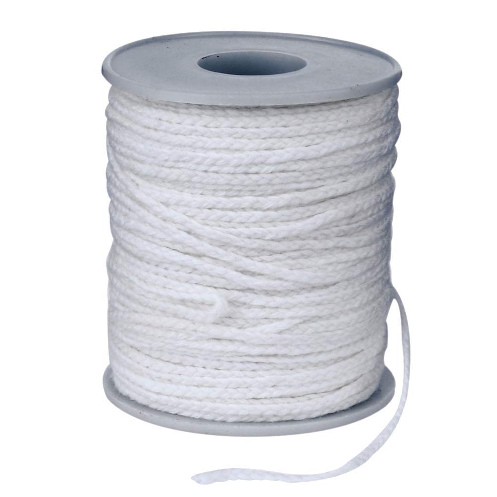 Generic 61M Candle Wick Spool Cotton Thread Braid Wick Core DIY Handmade Candle Making Supplies White Attractive Processed