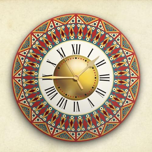 Reloj de pared redondo acrílico 12 pulgadas silencioso analógico miniatura 4