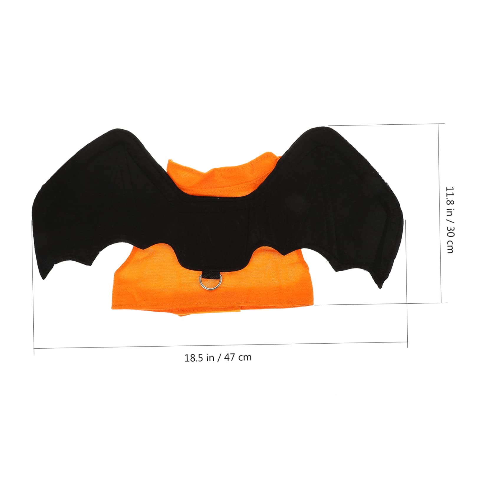 INOOMP 3piezas Disfraz De Murciélago para Mascotas Traje De Halloween para Perros y Gatos Ropa De Cosplay Alas Plegables para Fiestas y Celebraciones