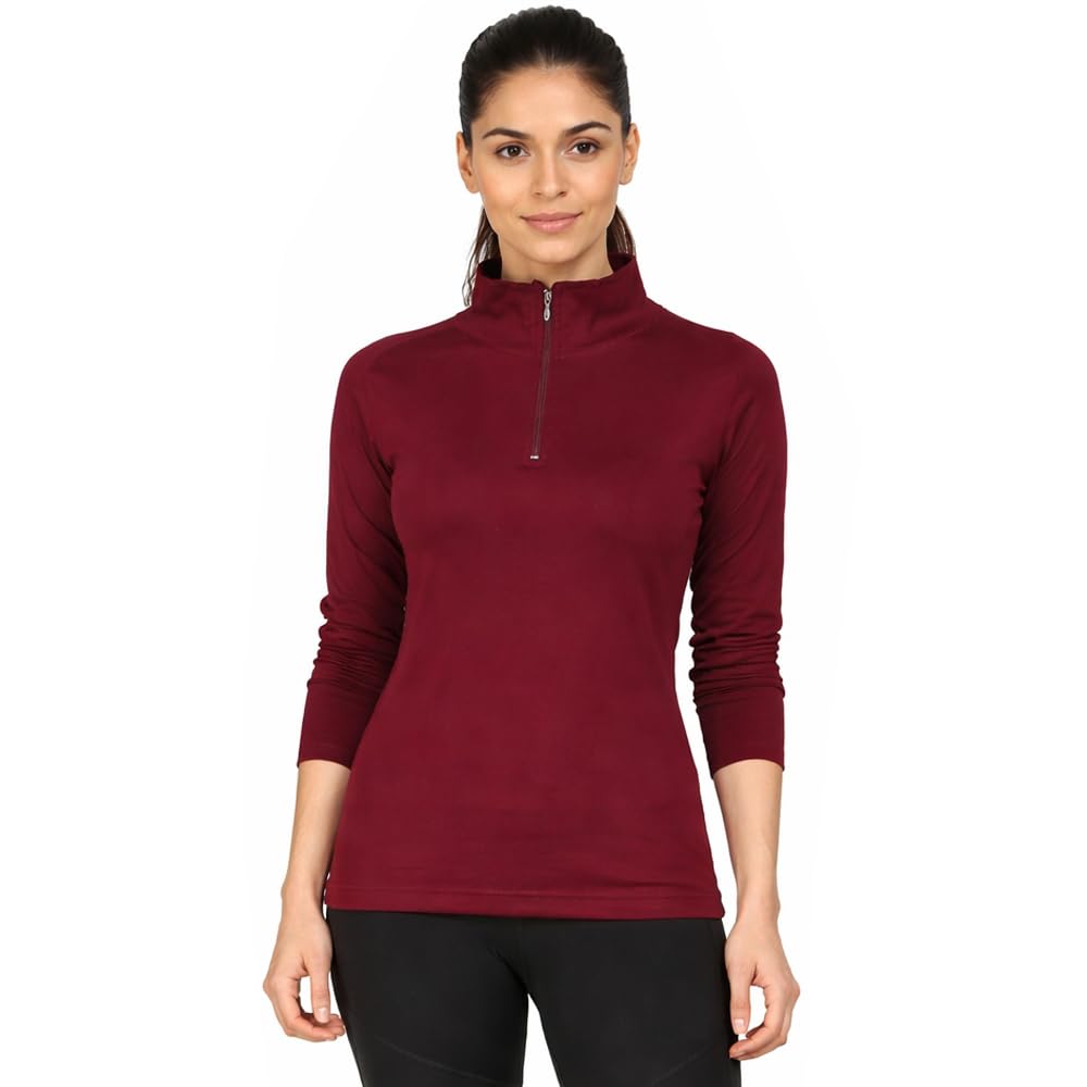 shanbees Women's Cotton Regular Fit Tshirt Full Sleeve Zipper-picture-42