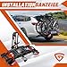 Fahrradträger für 2 Fahrräder, E-Bike geeignet Bikelander mit LED-Hybrid-Leuchten, komplett vormontiert zusammenklappbar Auto Kupplung Fahrradträger Heckträger für die Anhängerkupplung bis 60 kg