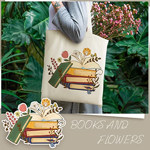 Bolsa Tote de Lona con Bolsillo para Amantes de Libros miniatura 5