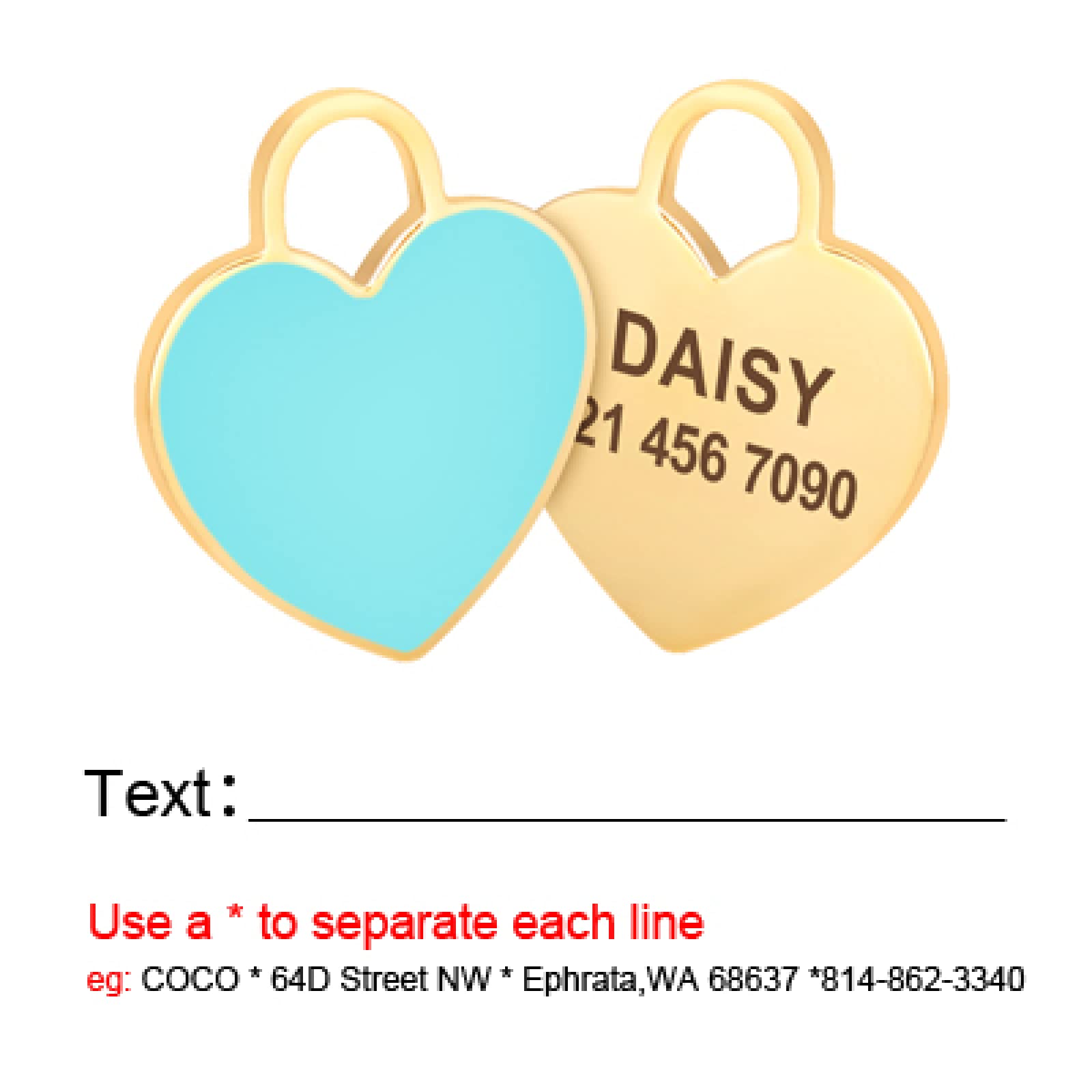 Cuore Di Gatto Targhetta Per Animali In Acciaio Inox - Foto 4