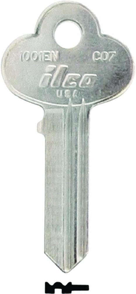 CO7-1001EN Key Blank for Corbin Lockset, Equivalent to Corbin Key Blank X1-67-5