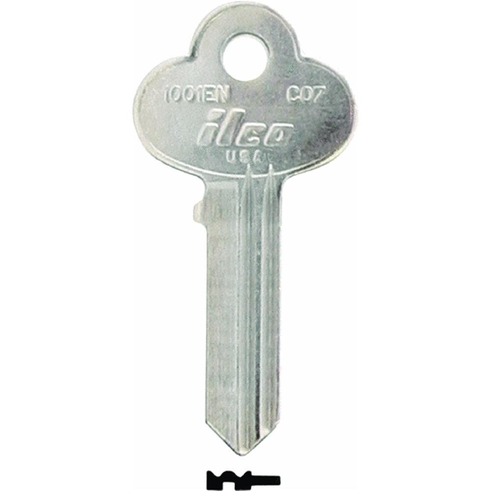 KABA ILCO CO7-1001EN Key Blank for Corbin Lockset, Equivalent to