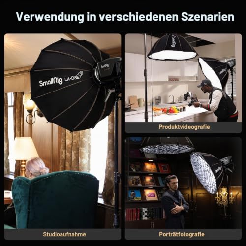 SMALLRIG LA-D85 Quick Release Parabolic Softbox 85cm / 33.5", Bowens Mount – Ansicht 6