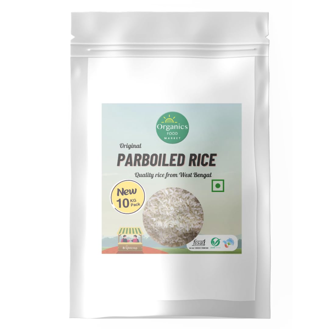 Organics Food Market Regular Parboiled Rice | Usna Chawal | Ponni Rice (10Kg Pack) (B08W4L39YJ) Amazon Price History, Amazon Price Tracker