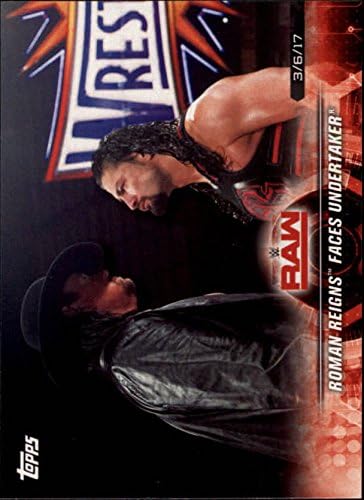 2018 Topps WWE Road to Wrestlemania #17 Roman Reigns Faces Undertaker