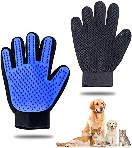 ペットの除毛犬入浴マッサージ美容手袋脱毛の猫シリコン手袋 抜け毛クリーナー 毛取り 左右一隻