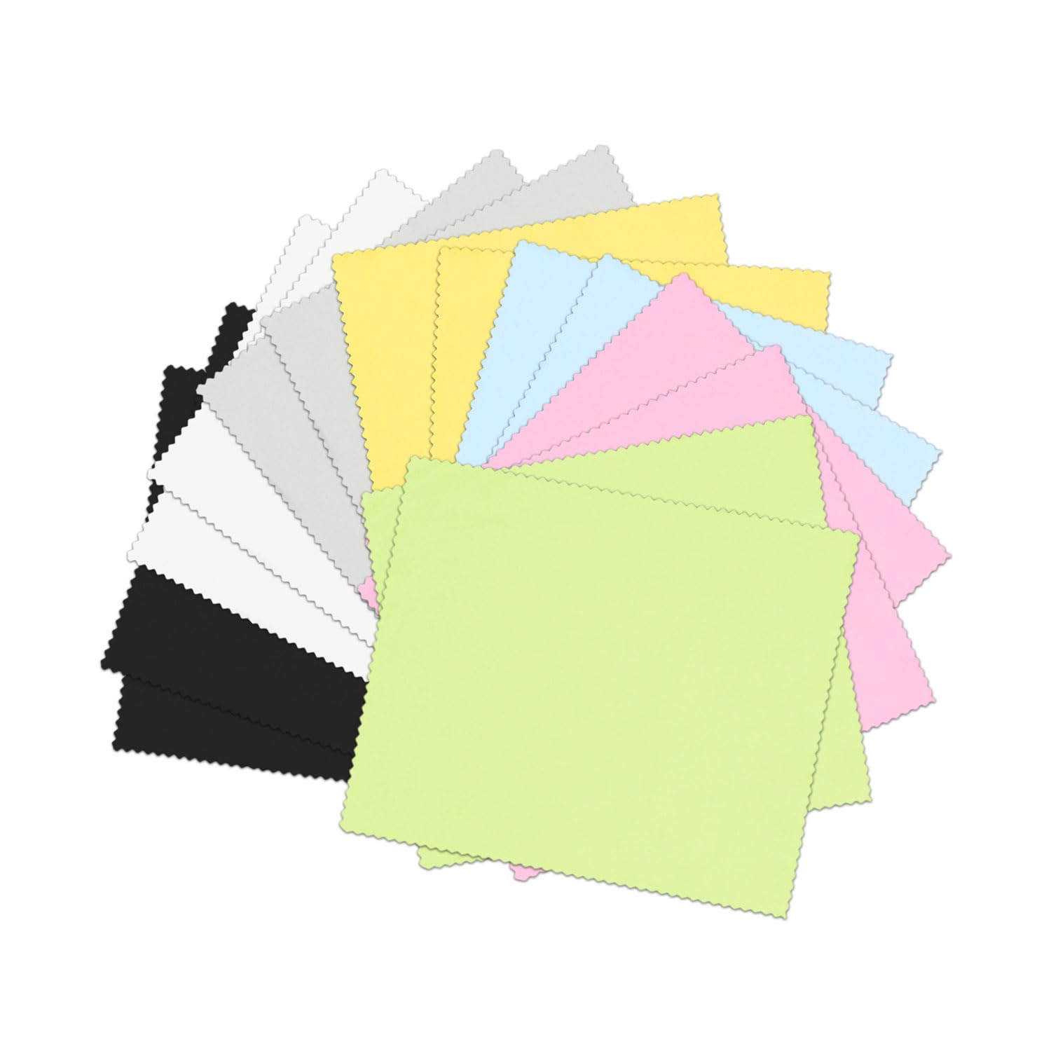 Juego de 14 paños de limpieza para gafas, paño de microfibra, para limpiar pantallas, gafas, teléfonos móviles y lentes de cámara