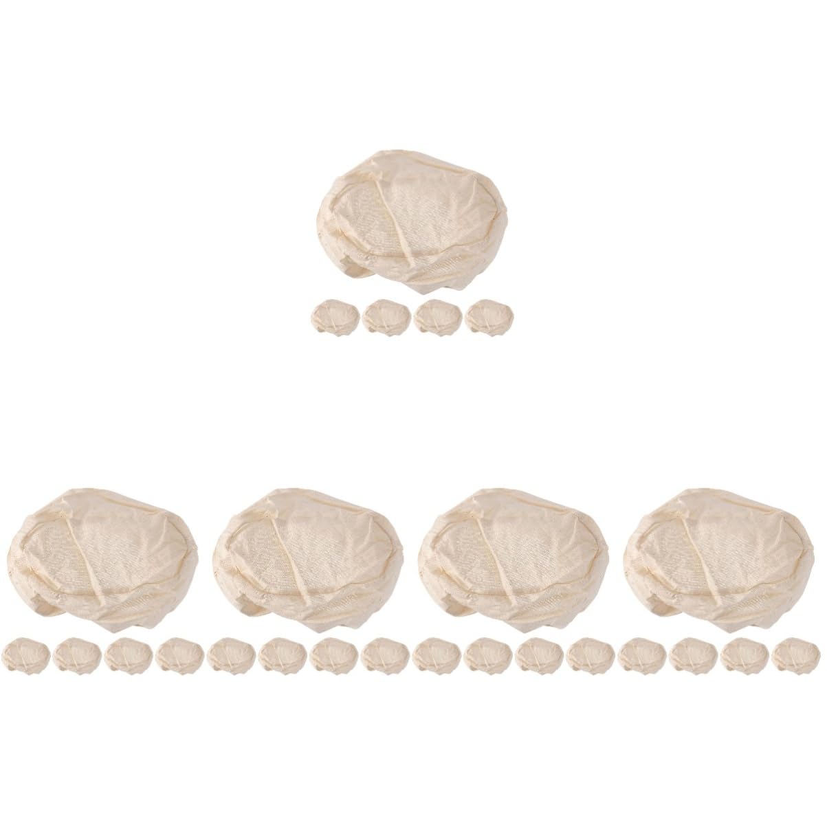 ABOOFAN Juego De 5 Cestas Para Fermentar Pan Forro Para Cestas De Pan Herramientas Para Repostería Cubierta De Tela Para Cestas De Pan De Cocina 5 Unidades X 5
