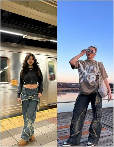 Aelfric Eden Men's Denim Jeans Distressed Patchwork Star Pants Womens Vintage Jeans Trouser3