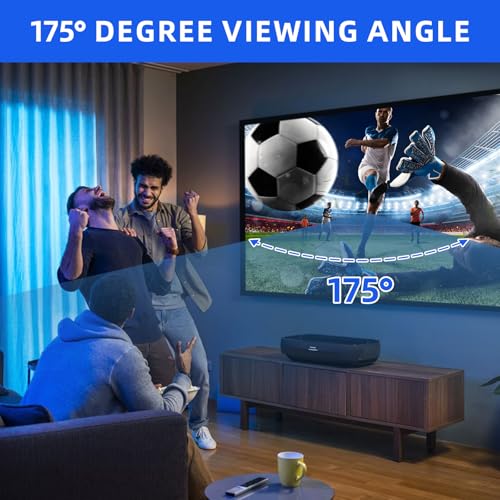 Pantalla para proyector fija 120 pulgadas 16:9 blanca miniatura 5