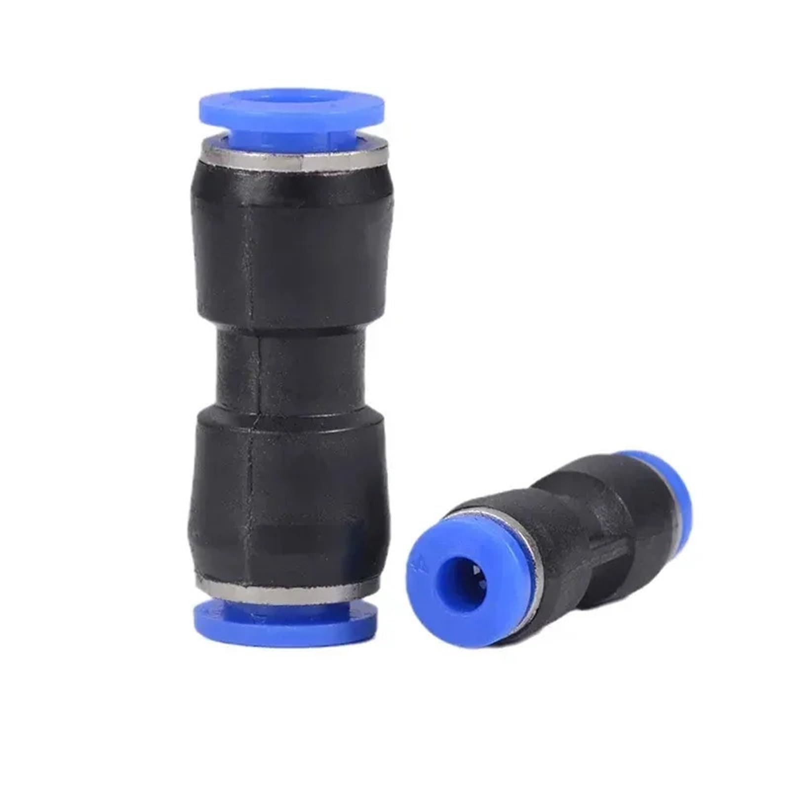 50/100/500PCS PU/PG Pneumatic Quick Connect Reducer Straight Coupling Push in Fitting OD 4-16mm(PG8-6MM,500 PCS)
