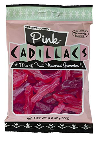 Pink Cadillacs Natural  Gummy Candy(5.2 Ounce Bag) - Pack of 3 Bags