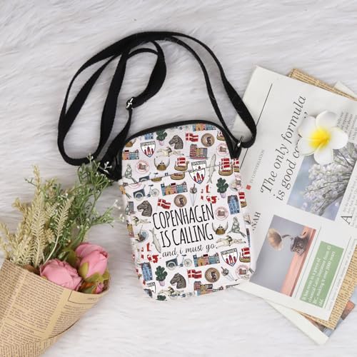 Lywjyb Birdgot Copenhagen Trip Crossbody Bag Copenhagen Denmark Vintage Travel Gift Denmark Travel Culture Gift4