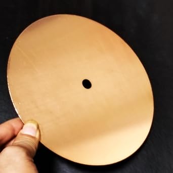6 x 1/2'' Arbor Copper Disc Master Base Lap Plate