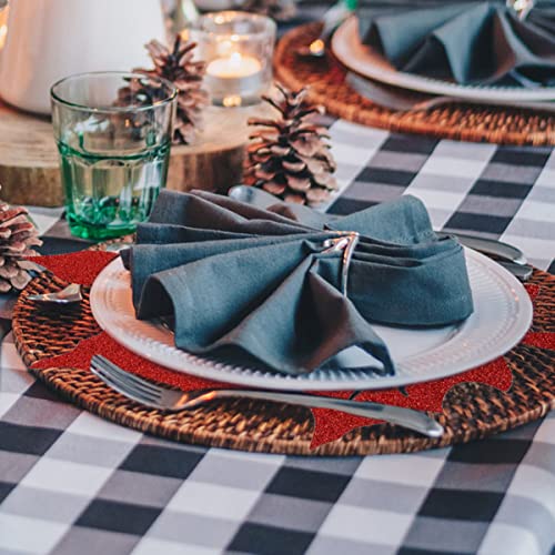 Set de table d'automne en lin de qualité supérieure pour décoration - 4