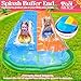POOLSIDER Premium Double Slip and Slide Water Slide - 22.5 Ft 2-Lanes Blue & Orange Slip N Slide with 2 Bodyboards | Durable & Advanced Design - Heavy Duty Water Slides for Kids Backyard