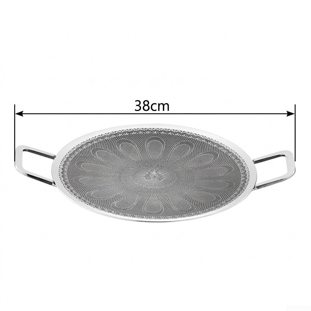 para plancha para acero Inoxidable 316 Antiadherente 38cm para(38cm) | para acero inoxidable 316, para superficie antiadherente, para ideal carne y verduras, 38cm, reutilizable