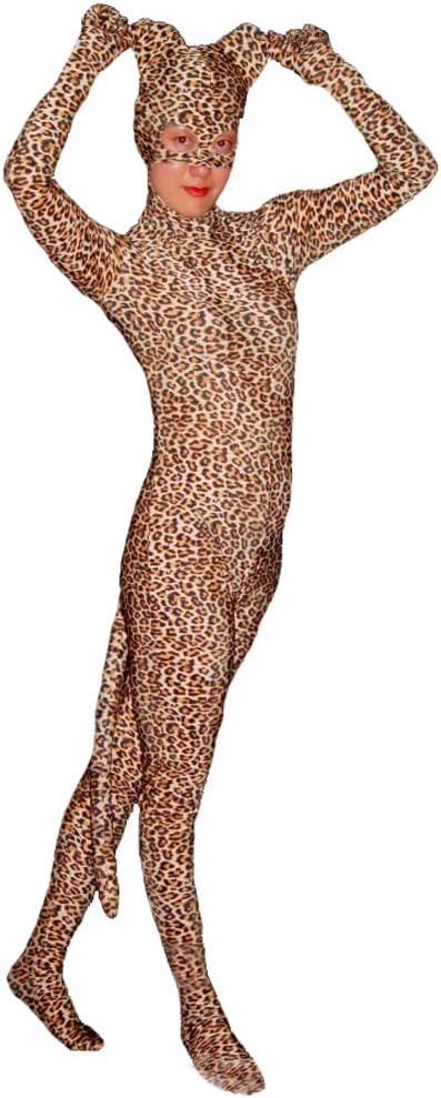 Aniler Men's and Women's Spandex Open Face Full Body Zentai Costume Bodysuit