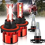 OBNDVU Fit for Jeep Patriot 2010-2017 Led Lights, 500% Brightness 9008/H13 Light Bulbs High&Low Beam+2504 LED Fog Lights，6500K White 36000LM 9008/H13 Led Light Bulb, 4Pcs 9008/H13 2504 Led Bulbs