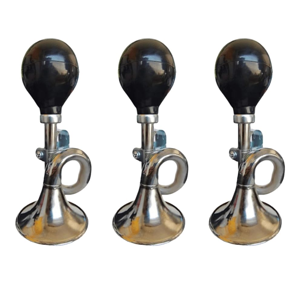 Bloepum Bicycle Snail Air Horn, Loud Sound, Elbow Retro Horn, Mountain Bike Riding Bicycle Accessories